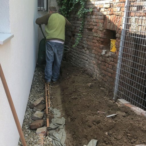 Arbeiten im dunklen Winkel